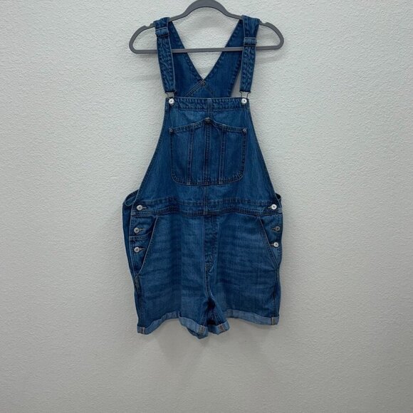 Old Navy Blue Denim Women Jeans Overalls - Picture 1 of 4